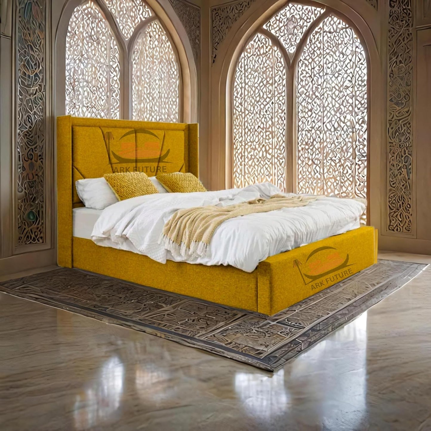 Eleganza Harry Upholstered Bed Frame – Chic, Minimalist Design