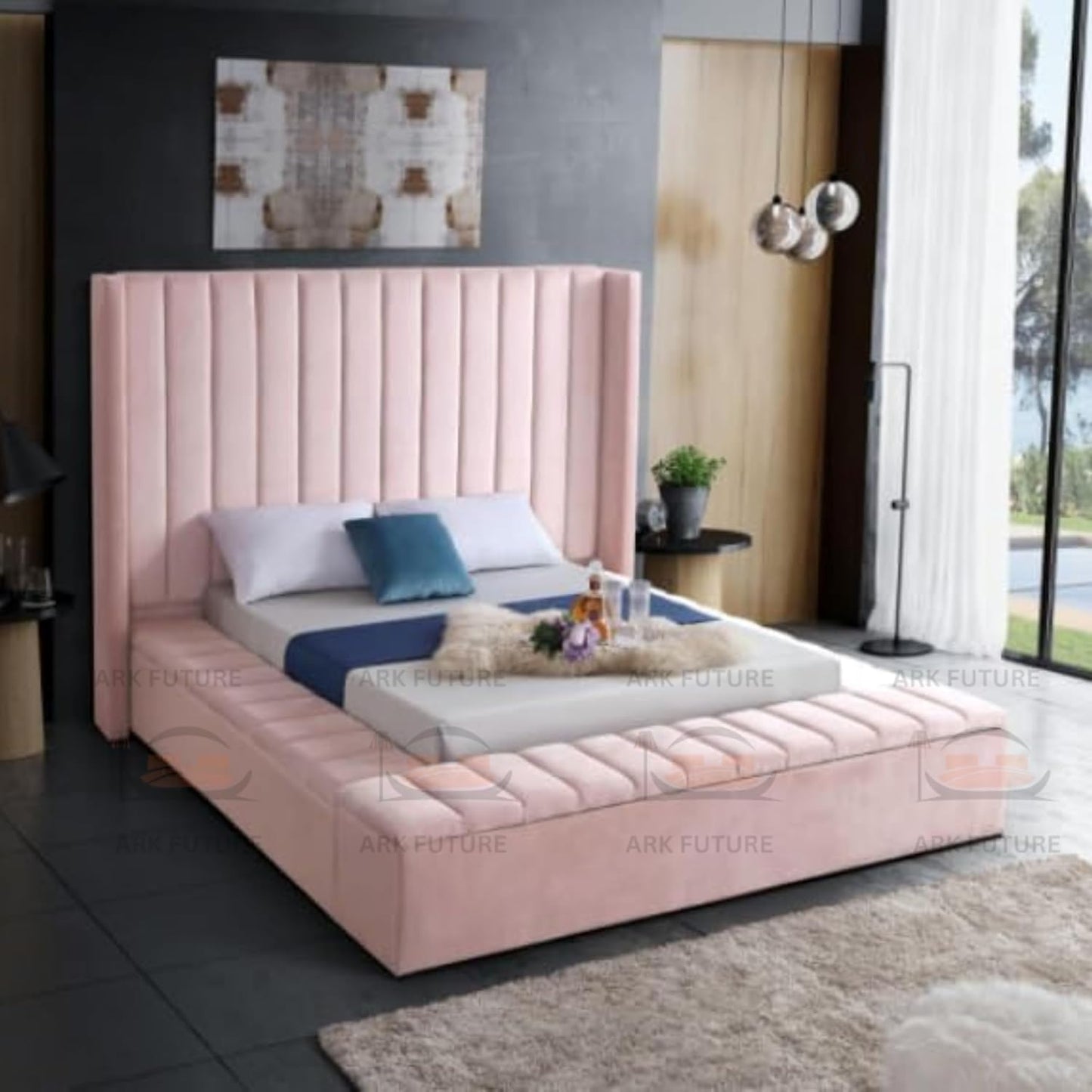 Ariana Luxury Modern Bed – Stylish Design, Sturdy Build, Comfortable Support