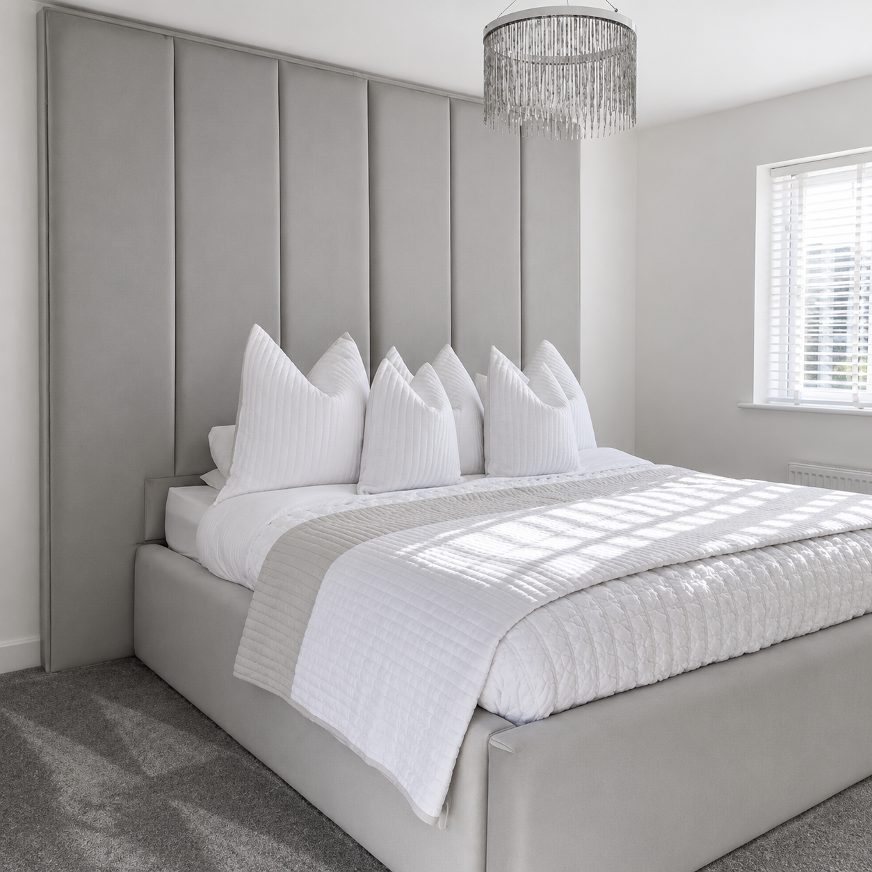 Zander Panel Upholstered Bed Frame