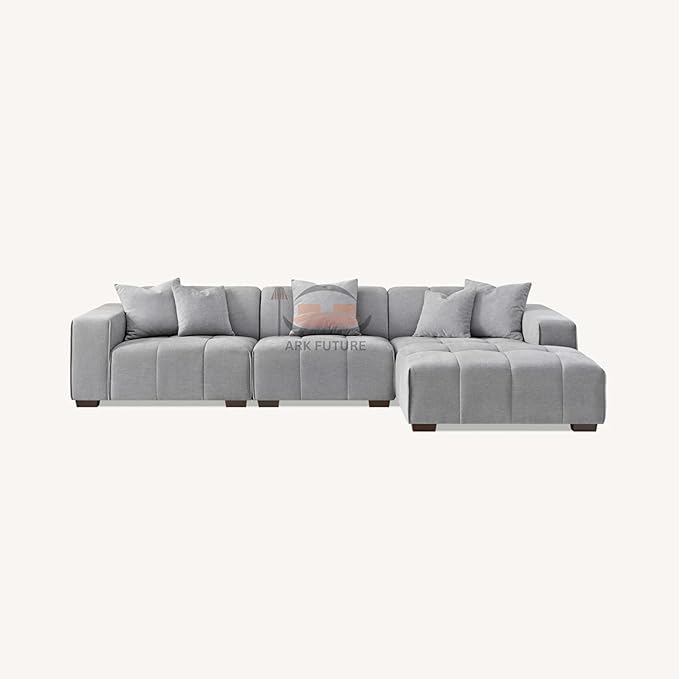 Leonard Right Hand Corner Group Sofa in Cloudy Grey Boucle (Right Hand)