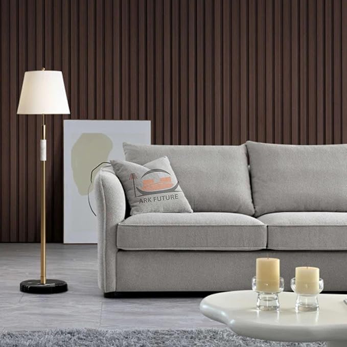 Rubin Corner Chaise Sofa - Pebble Boucle, Modern Curved Design & Stylish (Pebble)