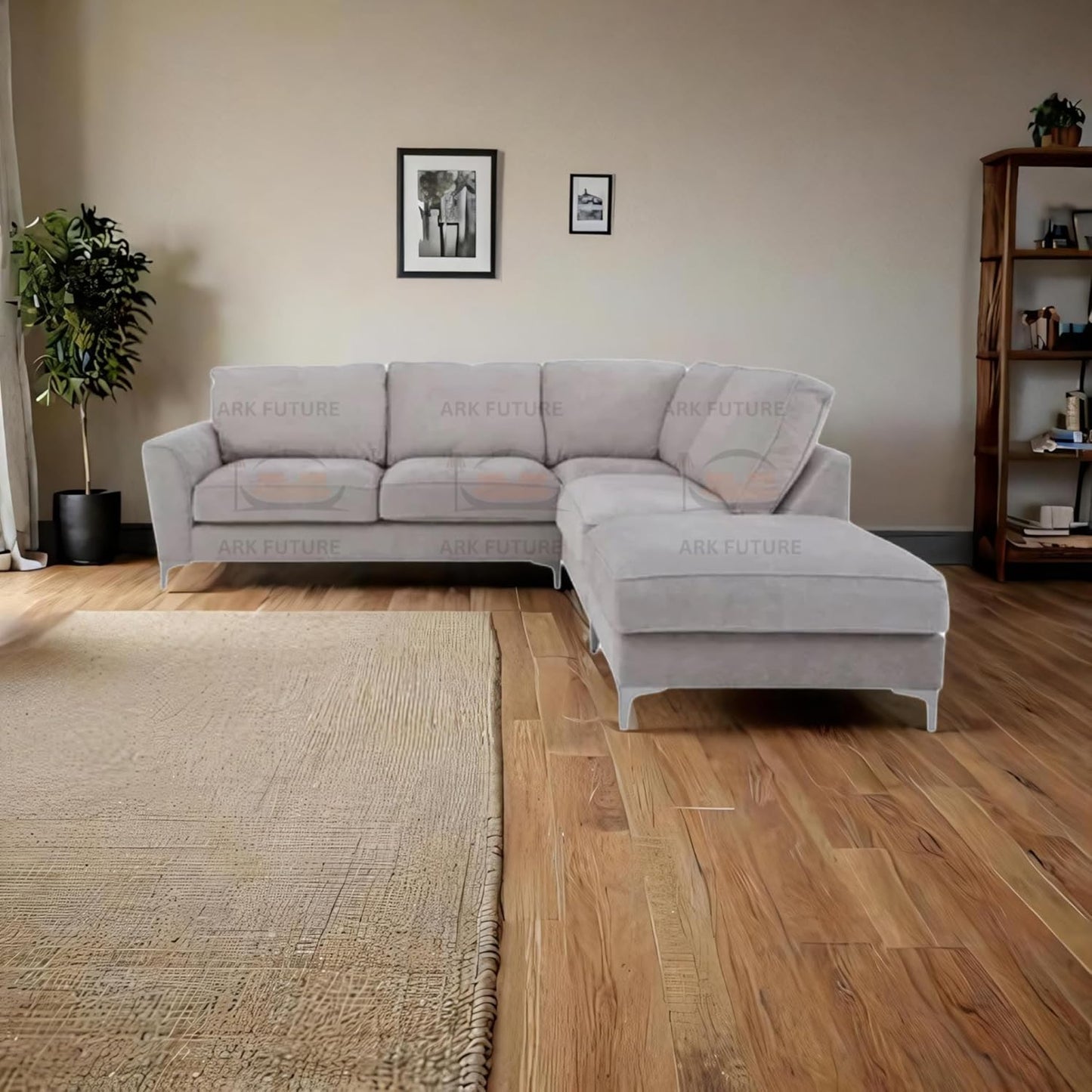 Sovereign Classic Fabric Corner Sofa – Modern L-Shaped Couch