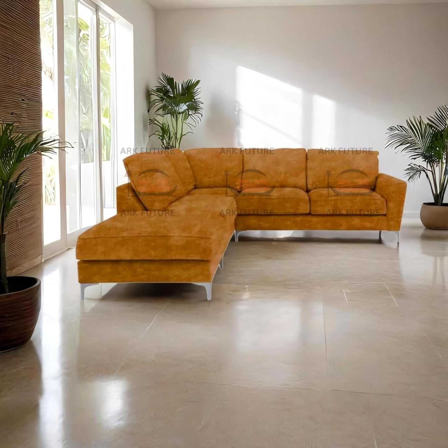 Sovereign Classic Fabric Corner Sofa – Modern L-Shaped Couch
