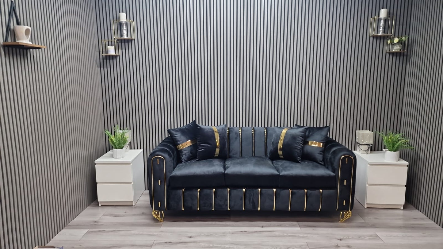 Tempter 3 Seater Sofa in Plush Velvet