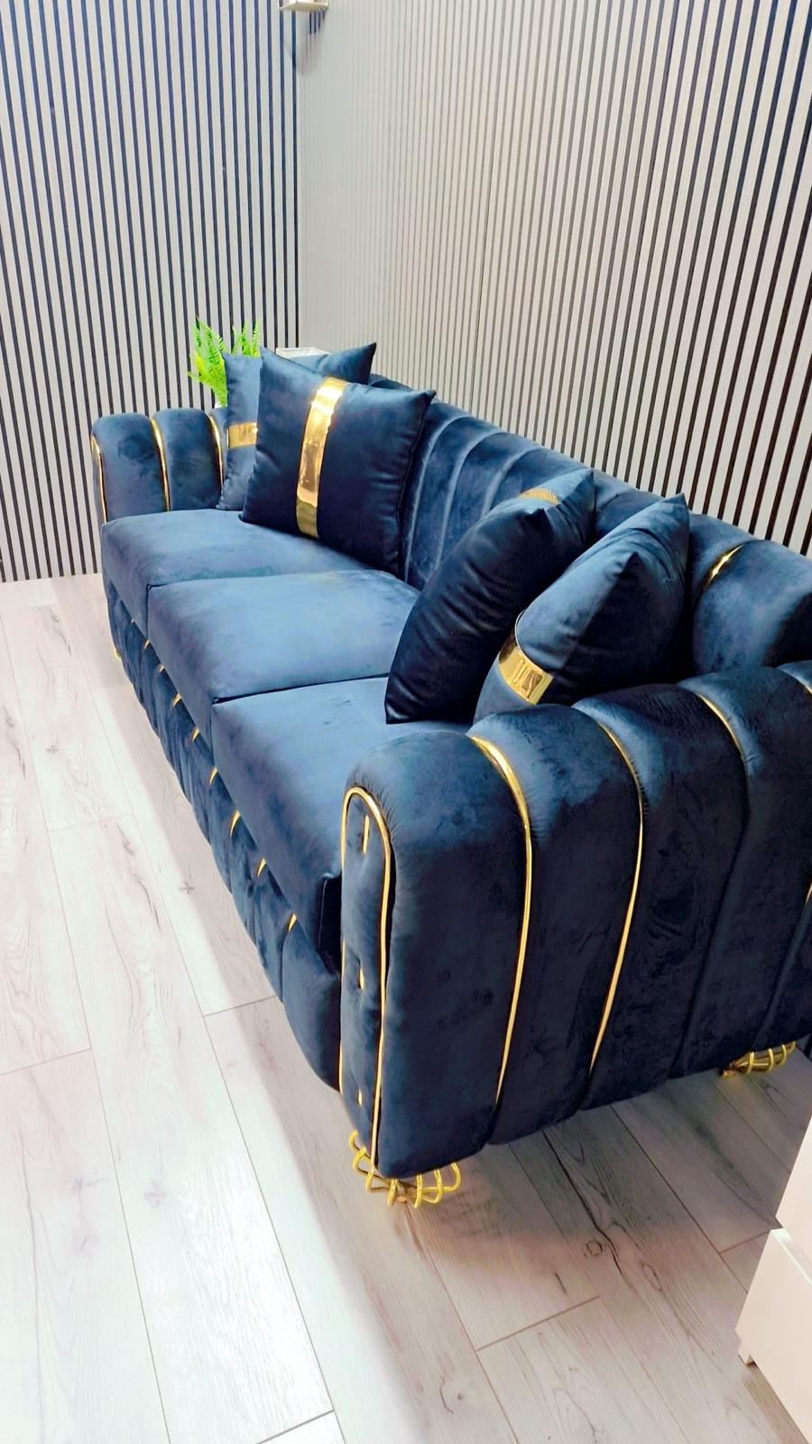 Tempter 3 Seater Sofa in Plush Velvet