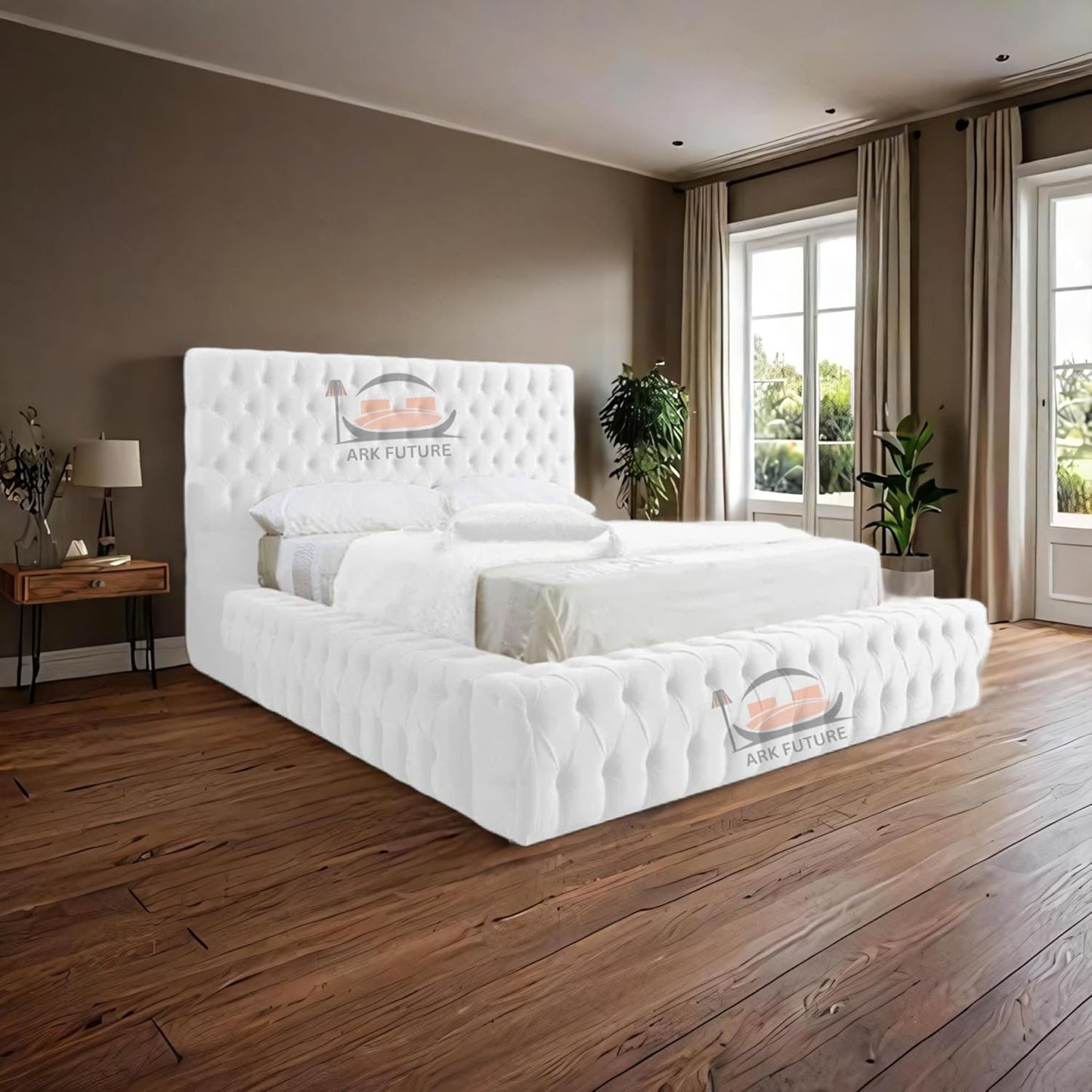 Celeste Upholstered Ottoman Bed Frame with Storage
