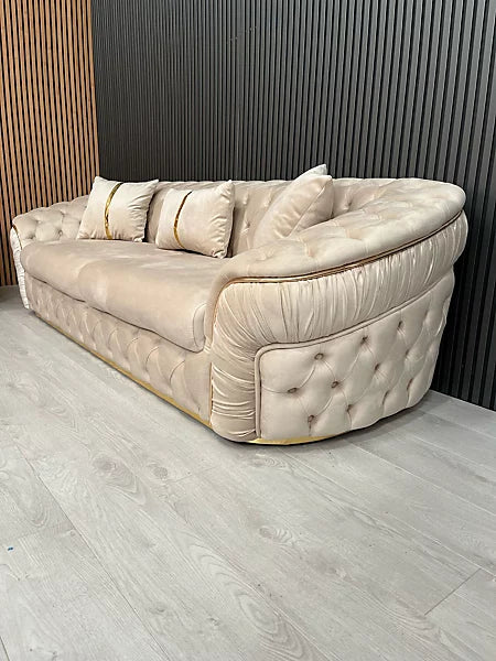 Anmol Ambassor 3 Plus 2 Sofa in Plush Velvet Fabric