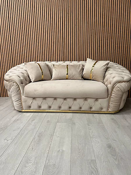 Anmol Ambassor 3 Plus 2 Sofa in Plush Velvet Fabric