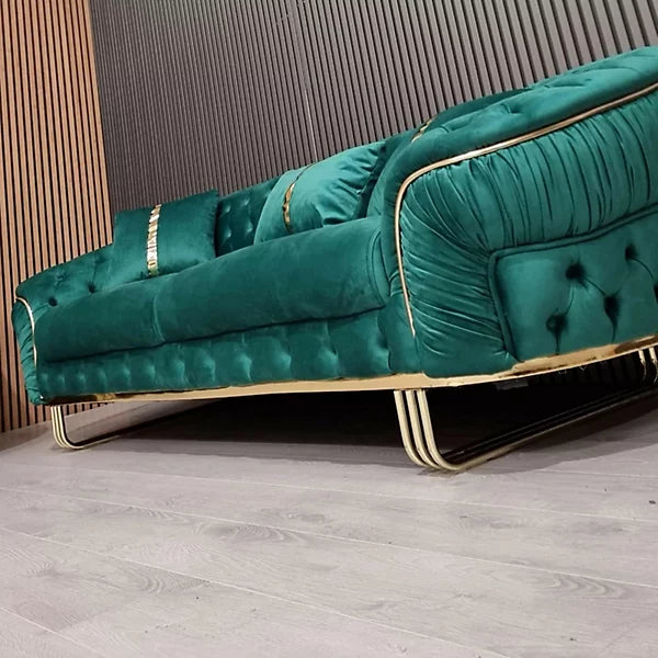 Celeb 3 Plus 2 Seater Ambassador Sofa in Plush Velvet Fabric