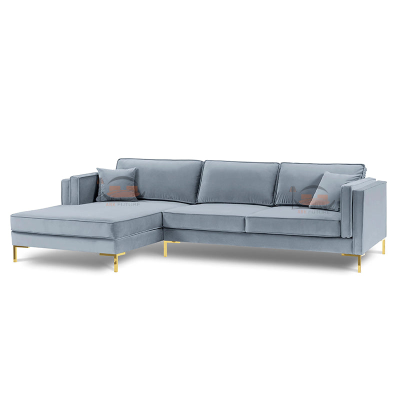 Radleigh Corner Sofa in Plush Velvet Fabric