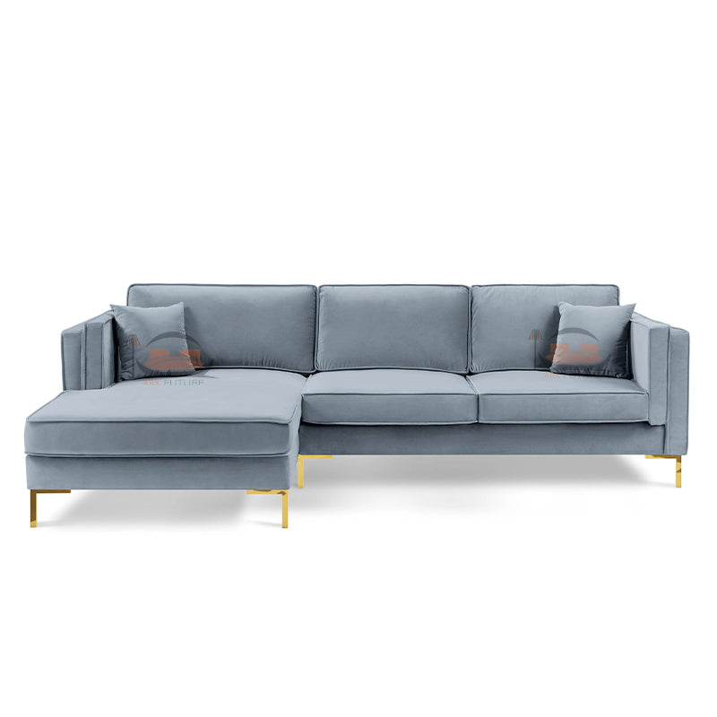 Radleigh Corner Sofa in Plush Velvet Fabric