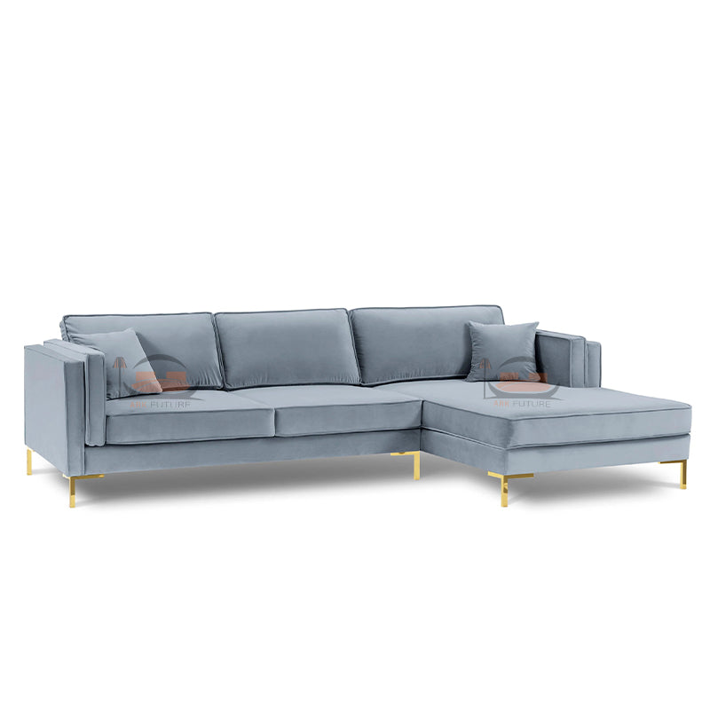 Radleigh Corner Sofa in Plush Velvet Fabric