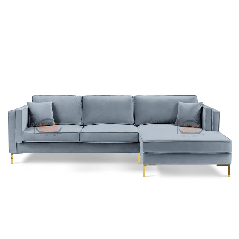 Radleigh Corner Sofa in Plush Velvet Fabric