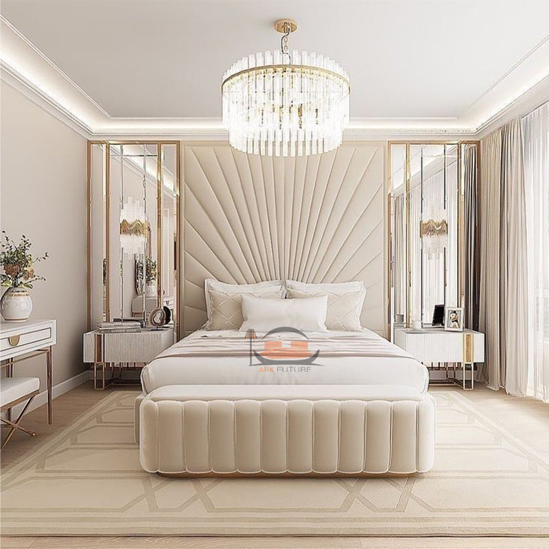 Carter stylish High Headboard Bed Frame