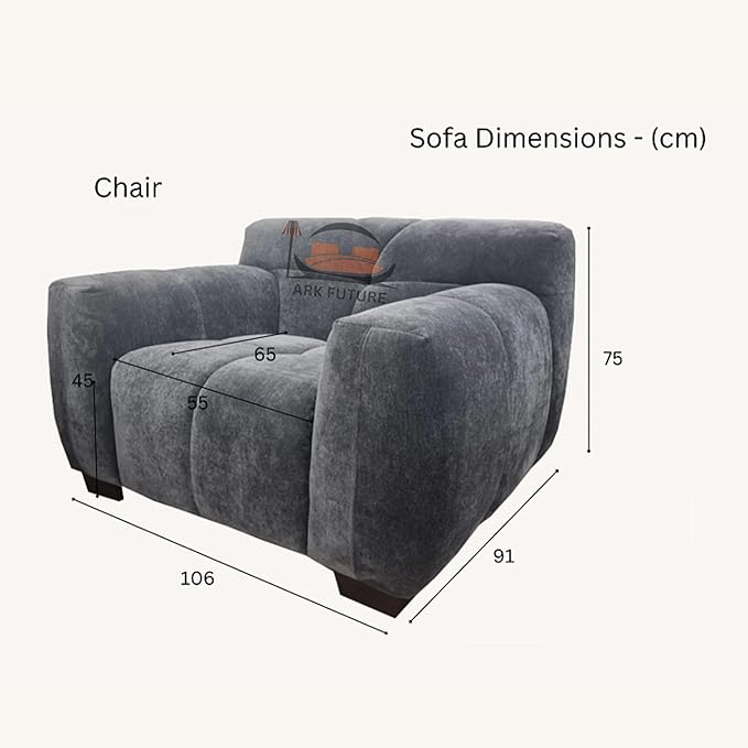 Harlem Sofa Range, Luxurious Steel Velvet Sofa (chair)