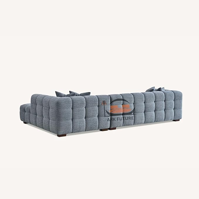 Tribeca Corner Sofa in Luxurious Boucle Fabric with Plush Comfort for Living Room