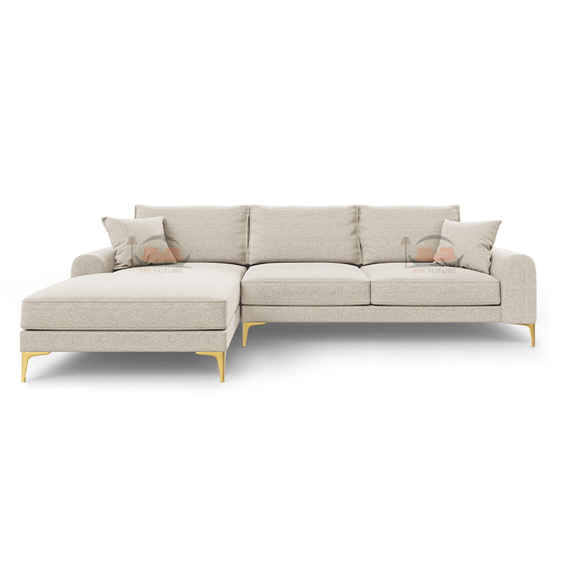 Alure L Shape Sofa in Plush Velvet in Right and Left Corner Options