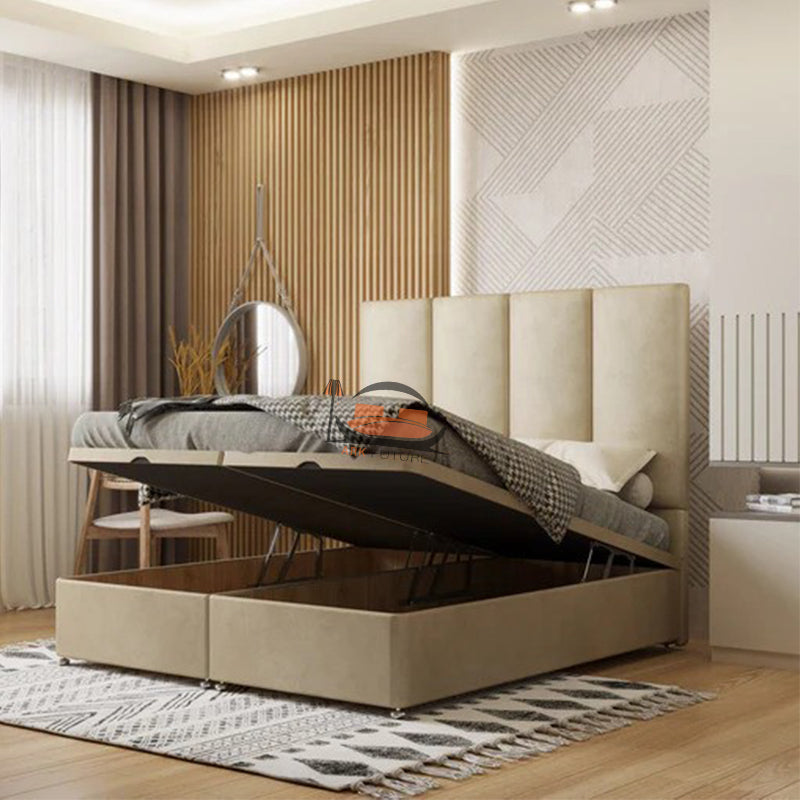 Marlo four panel divna Ottoman Bed Frame