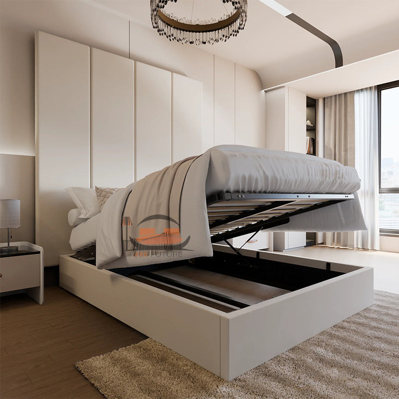 Ark Panel Ottoman Bed Frame With High Headboard
