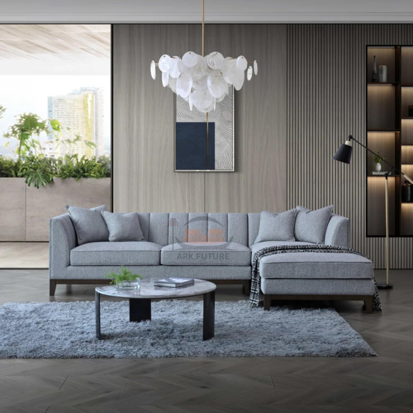 Cooper Sofa in Dolphin Boucle, Modern, Comfortable and Durable Frame