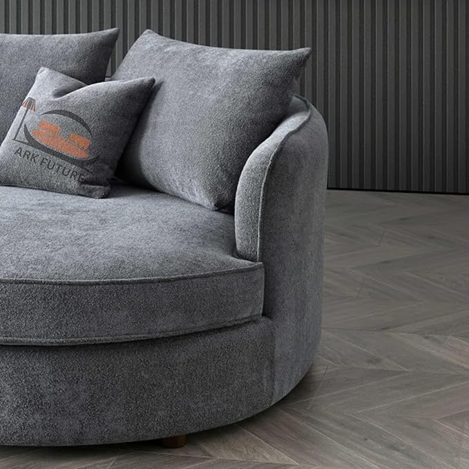 Rubin Corner Chaise Sofa in Charcoal Boucle, Modern Design with Chaise. (Charcoal)