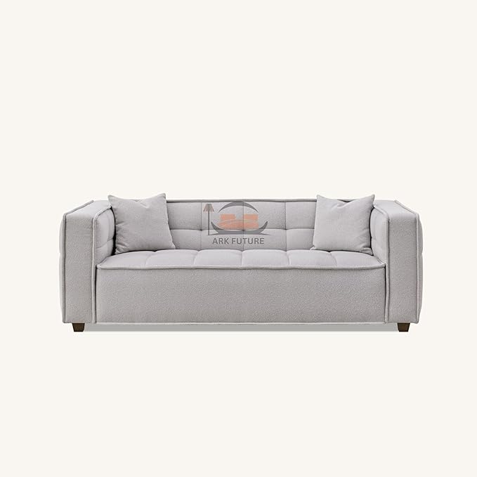 Murray Sofa Range - Modern Modular 4+3 Seater in Putty Boucle