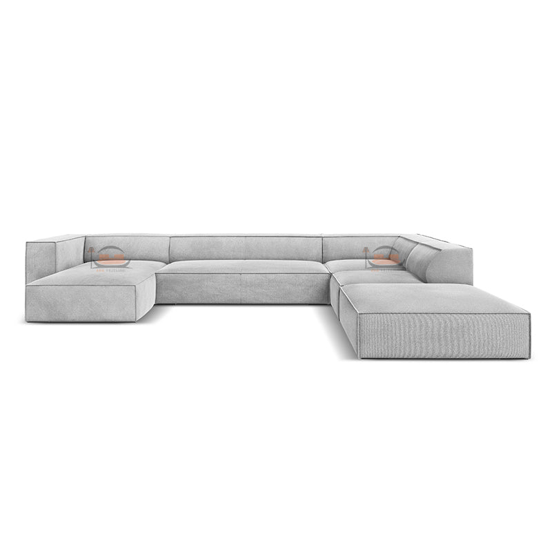 Estella Luxury Corner Sofa in Plush Velvet Fabric