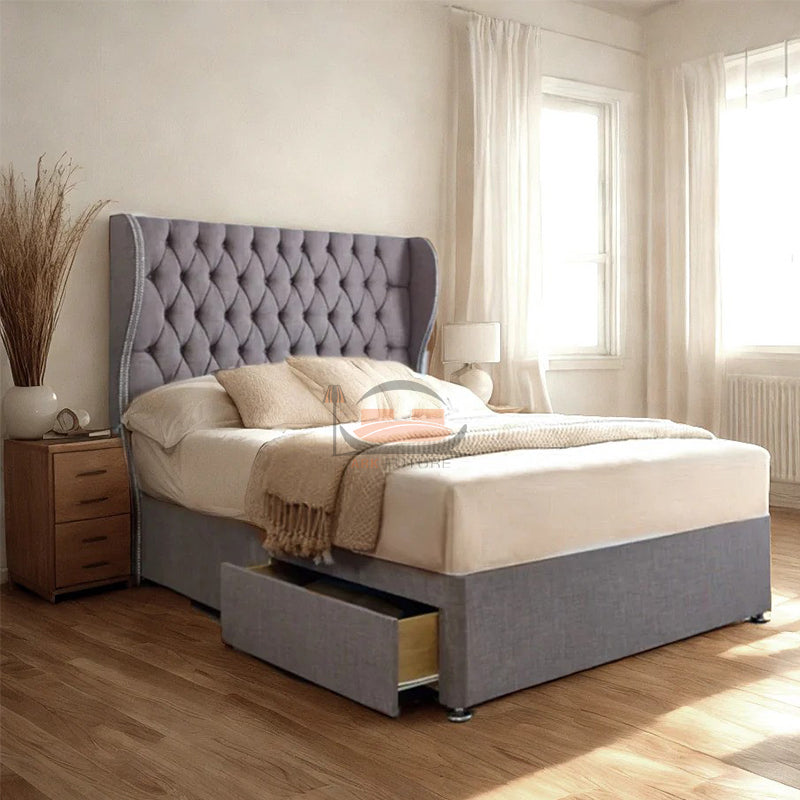 Lifton Curved Winged Divan Bed