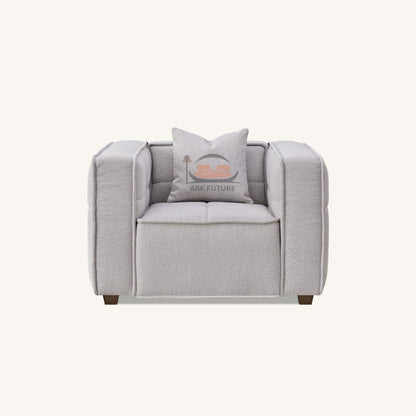 Murray Modular Sofa Set in Putty Boucle with Removable Cushions