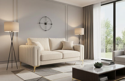 Aidy 3 Seater Sofa in Plush Velvet Fabric