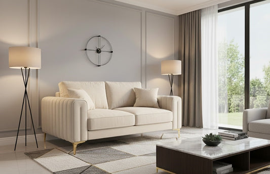 Aidy 3 Seater Sofa in Plush Velvet Fabric