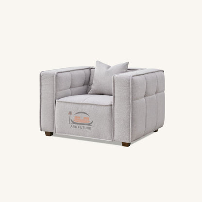 Murray Modular Sofa Set in Putty Boucle with Removable Cushions