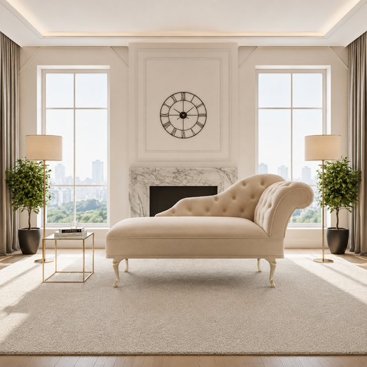 Lucian 2 Seater Tufted Lounge & Chesterfield Accent Sofa with both Right/Left Chaises