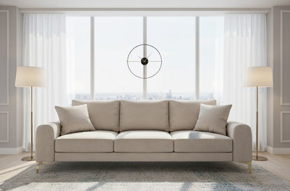 Elly 4 Seater Sofa in Plush Velvet Fabric