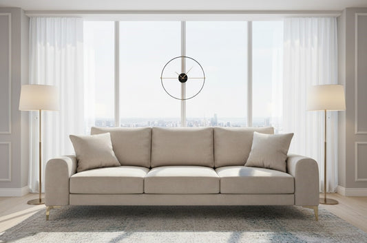Elly 4 Seater Sofa in Plush Velvet Fabric