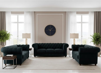 Gosford Sofa Set in Plush Velvet Fabric