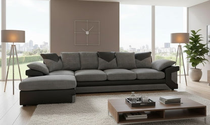 Norwood Bliss L-Shaped Lef-Hand Chaise Sofa Jumbo Fabric