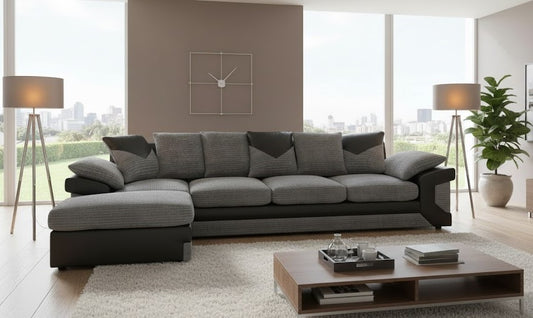 Norwood Bliss L-Shaped Lef-Hand Chaise Sofa Jumbo Fabric