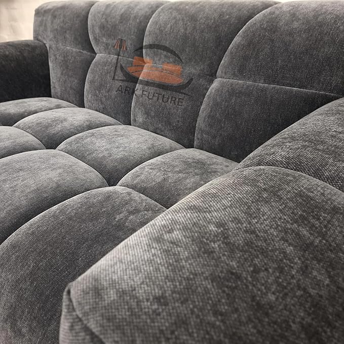 Harlem Sofa Range, Luxurious Steel Velvet Sofa (2 Seater )