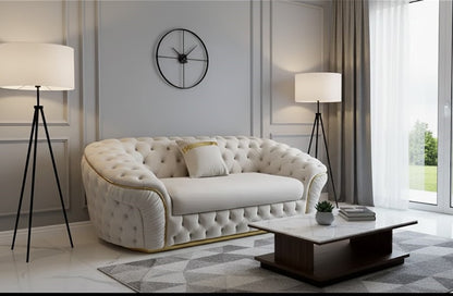 Starbuck Chesterfield Ambassador 3 Seater Sofa in Plush Velvet Fabric