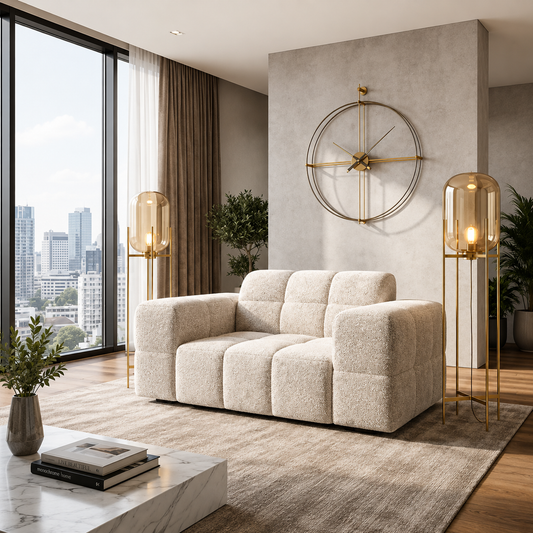 Simmy Single Seater Sofa in Plush Velvet