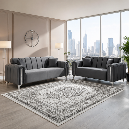 Forbish Upholstered Sofa in Plush Velvet Fabric