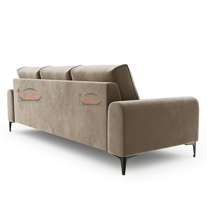 Cory 3 Seater Sofa  in Plush Velvet Fabric