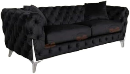 Middlefield Chesterfield 3 Seater Sofa with Deep Button Tufting & Stylish Legs
