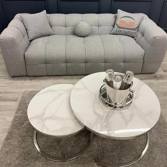 Bubble Boucle 3-Seater Sofa – Modern, Cozy Couch with Plush Cushions