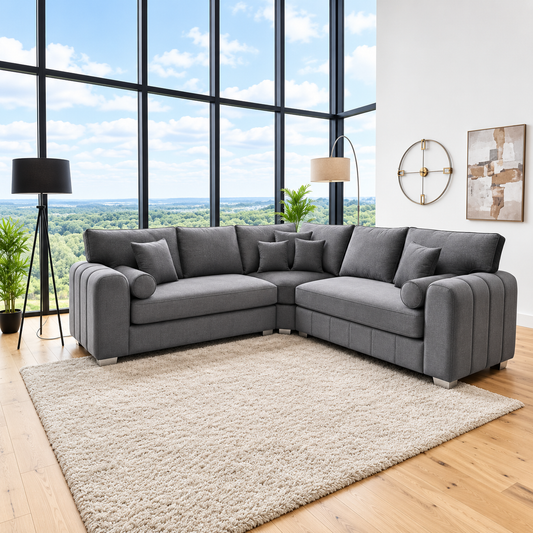 Layla Luxury Sofa in Plush Velvet Fabric
