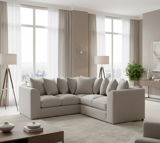 Elmora Wave Luxury Modern Corner Sofa