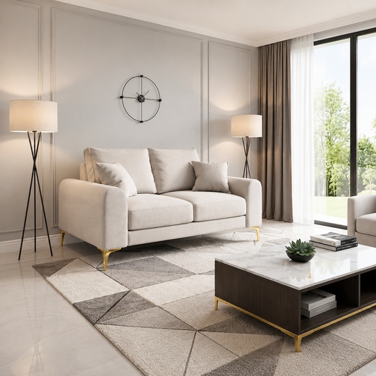 Gali 2 Seater Sofa in Plush Velvet Fabric