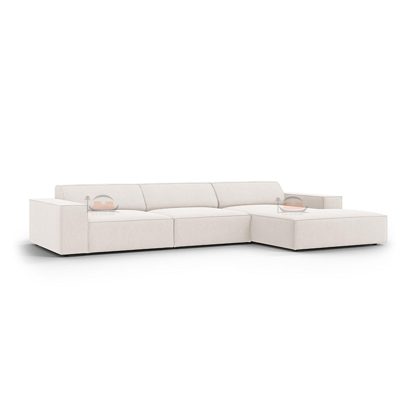 Tulip 4 Seater L Shape Sofa in Plush Velvet With Left and Right Corner Option