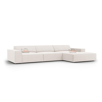 Tulip 4 Seater L Shape Sofa in Plush Velvet With Left and Right Corner Option